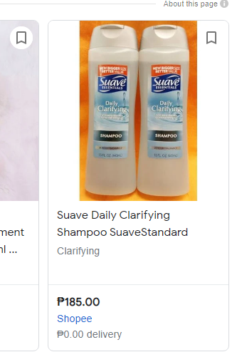 a bottle of clarifying shampoo
